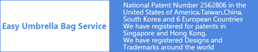 National Patent Number  2562806 in the United States of America, Taiwan, China, South Korea and 6 European Countries、We have registered for patents in Singapore and Hong Kong. We have registered Designs and Trademarks around the world 